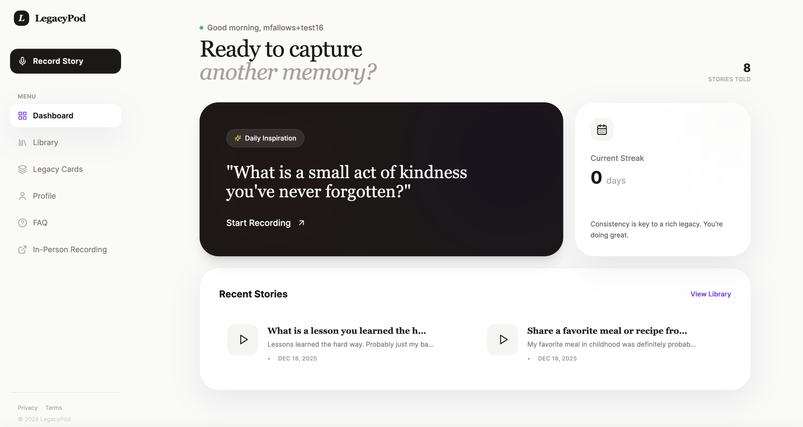 Legacy Pod - an application built with AI-assisted vibe coding